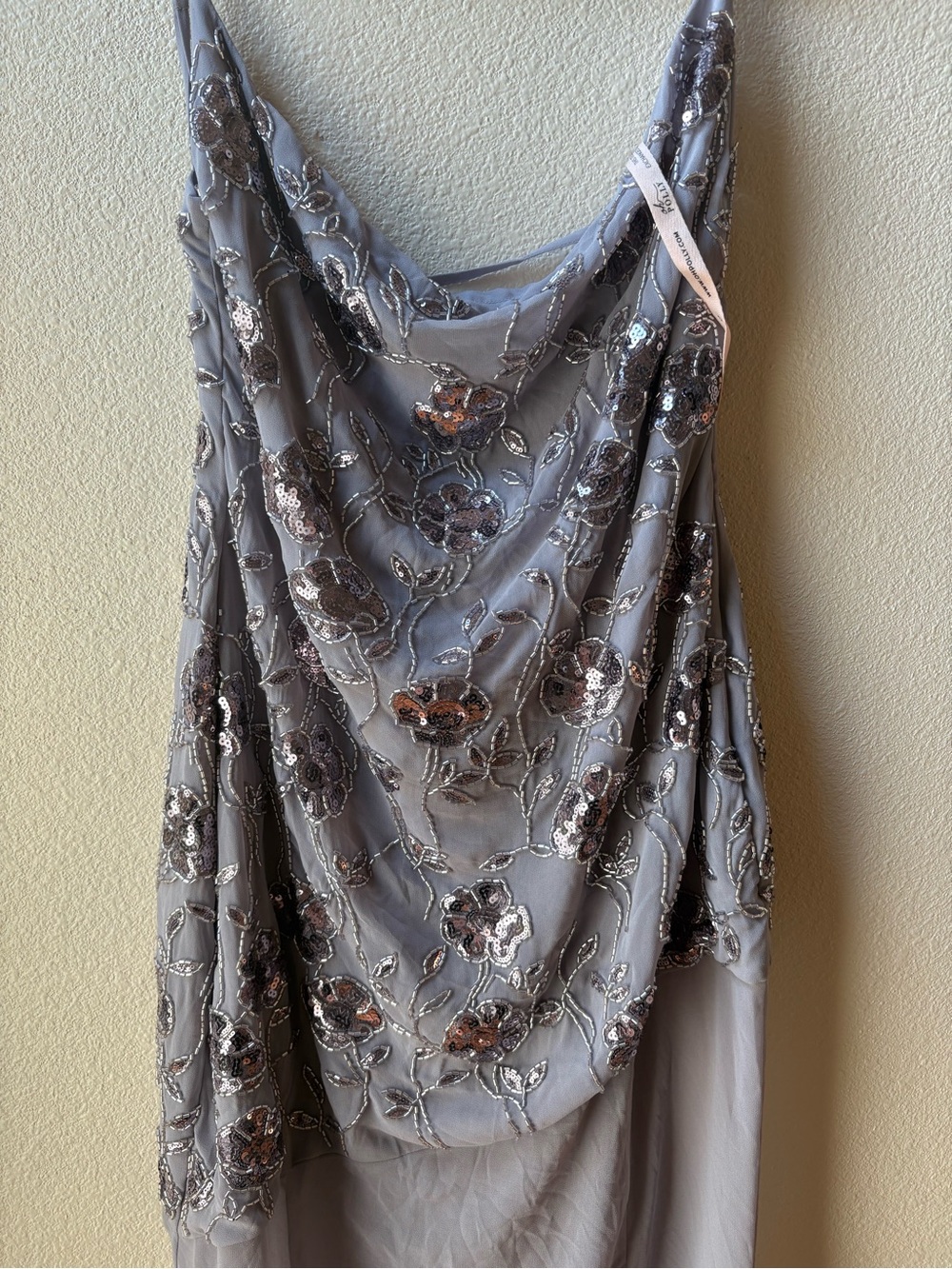 Oh Polly Amarelle Embellished Sweetheart-Neck Backless Gown in Lilac - Picture 6 of 10